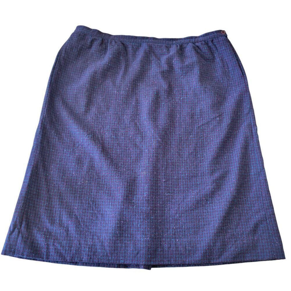 Vintage Pendleton Virgin Wool Womens Skirt (Size 22W)